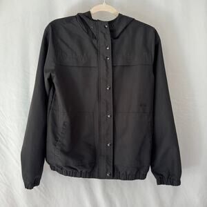 Volcom Womens Jacket Hooded Black Size Small Mesh Lined Water Resistant